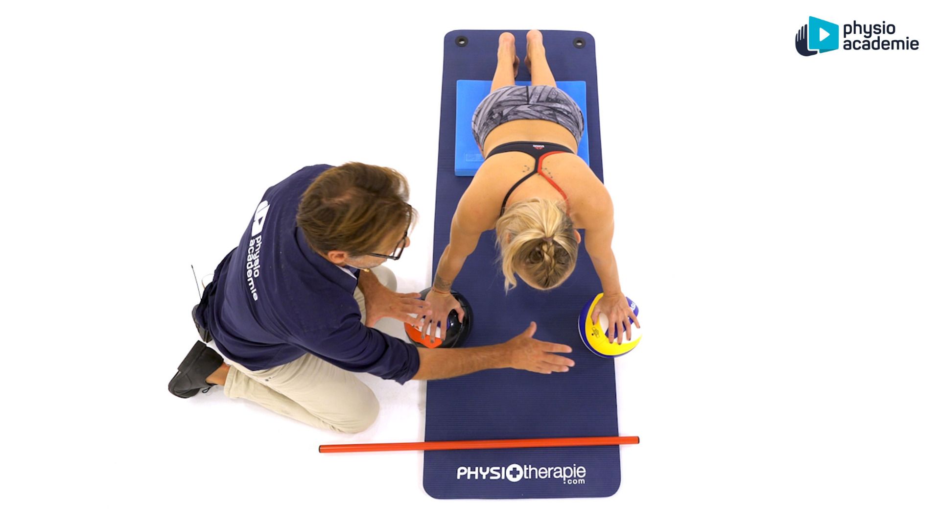 Gainage proprioceptif avec ballon