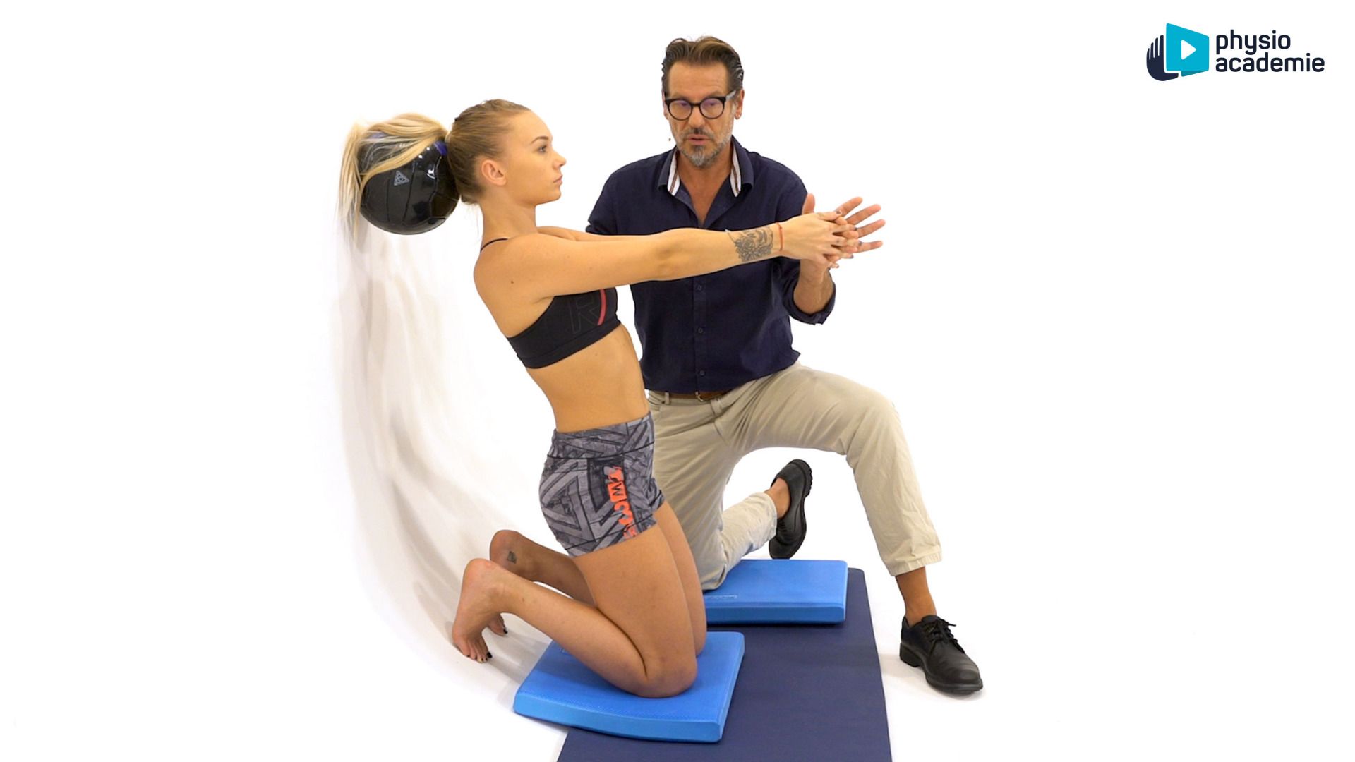 Gainage cervical à deux