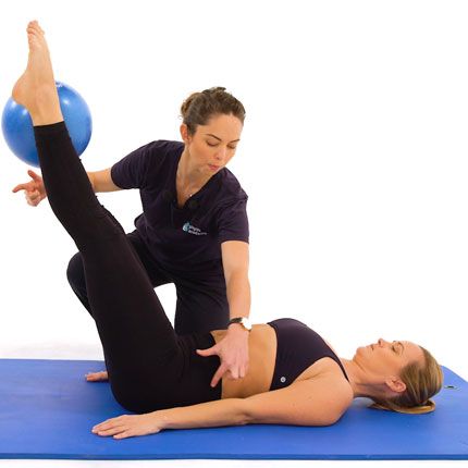 Exercices avec petit ballon